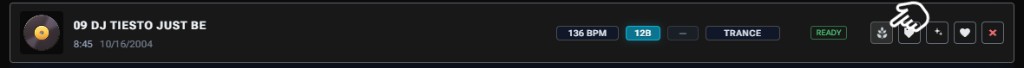Separate stems button in the library track row